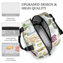 Lade das Bild in den Galerie-Viewer, Einzelbilddruck Lunchtasche Kühltasche Isoliertasche Lunchbag Thermotasche mit Reißverschluss mit Fotos Muster Text Logo selbst gestalten und bedrucken