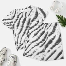 Lade das Bild in den Galerie-Viewer, Einzelbilddruck Oversize kurzärmeliges TShirt mit Shorts Set für Damen / Frauen NTZ mit Fotos Muster Text Logo selbst gestalten und bedrucken