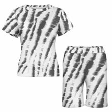 Lade das Bild in den Galerie-Viewer, Einzelbilddruck Oversize kurzärmeliges TShirt mit Shorts Set für Damen / Frauen NTZ mit Fotos Muster Text Logo selbst gestalten und bedrucken