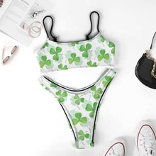 Lade das Bild in den Galerie-Viewer, Einzelbilddruck Push-Up Bustier Bikini Set 2 tlg. S100D55 Damen mit Foto Muster Text Logo selbst gestalten und bedrucken