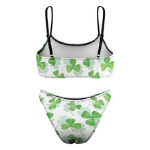 Lade das Bild in den Galerie-Viewer, Einzelbilddruck Push-Up Bustier Bikini Set 2 tlg. S100D55 Damen mit Foto Muster Text Logo selbst gestalten und bedrucken