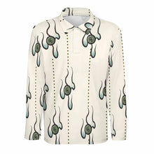 Lade das Bild in den Galerie-Viewer, Einzelbilddruck Sport Langarm Polo Shirt Hemd Langarmhemd Businesshemd SDS008 Herren / Männer mit Fotos Muster Text Logo selbst gestalten und bedrucken