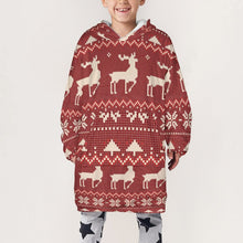 Lade das Bild in den Galerie-Viewer, Einzelbilddruck Weihnachten Kapuzensweatshirt Jugend Sweatshirt Kapuzenpullover B412 Blanket Hoodie Jungen mit Fotos Muster Text Logo selbst gestalten und bedrucken