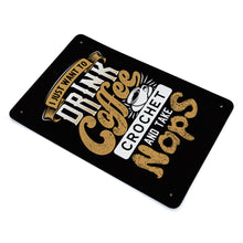 Lade das Bild in den Galerie-Viewer, Eisenblech vertikale Platte Metallschild Blechschilder Deko Schild mit Spruch Wand- und Türdeko selbst gestalten und bedrucken