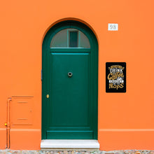 Lade das Bild in den Galerie-Viewer, Eisenblech vertikale Platte Metallschild Blechschilder Deko Schild mit Spruch Wand- und Türdeko selbst gestalten und bedrucken