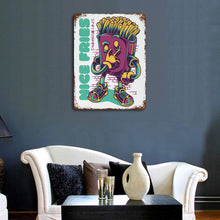 Lade das Bild in den Galerie-Viewer, Eisenblech Metallschild Blechschilder Deko Schild mit Spruch Wand- und Türdeko Vertikale Platte Mit Rost selbst gestalten und bedrucken