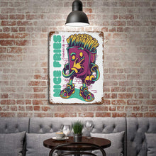 Lade das Bild in den Galerie-Viewer, Eisenblech Metallschild Blechschilder Deko Schild mit Spruch Wand- und Türdeko Vertikale Platte Mit Rost selbst gestalten und bedrucken