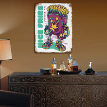 Lade das Bild in den Galerie-Viewer, Eisenblech Metallschild Blechschilder Deko Schild mit Spruch Wand- und Türdeko Vertikale Platte Mit Rost selbst gestalten und bedrucken