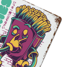 Lade das Bild in den Galerie-Viewer, Eisenblech Metallschild Blechschilder Deko Schild mit Spruch Wand- und Türdeko Vertikale Platte Mit Rost selbst gestalten und bedrucken