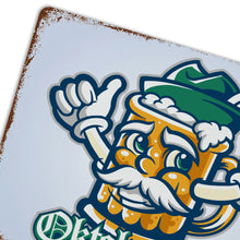 Lade das Bild in den Galerie-Viewer, Eisen hängendes Bild Metallschild Blechschilder Deko Schild mit Spruch Wand- und Türdeko horizontale Platte mit Rost selbst gestalten und bedrucken