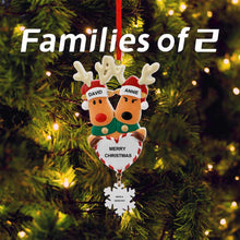 Lade das Bild in den Galerie-Viewer, Elch Weihnachtsschmuck Anhänger Christbaumschmuck aus Harz mit Foto Text selbst gestalten und bedrucken