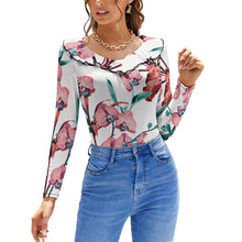 Lade das Bild in den Galerie-Viewer, Enges Lotusblatt Langarmshirt NZ129 - Damen / Frauen - selbst gestalten und bedrucken