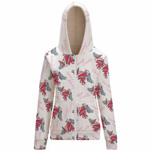 Lade das Bild in den Galerie-Viewer, FULL - ZIP HOODIE Kapuzensweatjacke Sweatjacke mit Reißverschluss und Taschen Voll-Druck BH1 für Damen Frauen mit Foto Muster Text selbst gestalten und bedrucken