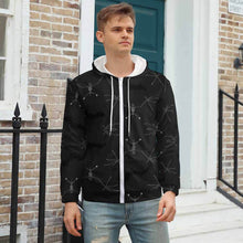 Lade das Bild in den Galerie-Viewer, FULL - ZIP HOODIE Kapuzensweatjacke Sweatjacke mit Reißverschluss und Taschen Voll-Druck GH für Herren Männer mit Foto Muster Text selbst gestalten und bedrucken