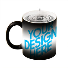 Lade das Bild in den Galerie-Viewer, Fototasse Farbwechselbecher schwarze magic Tasse Zaubertasse aus Keramik selbst gestalten und bedrucken