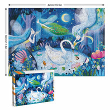 Lade das Bild in den Galerie-Viewer, Foto Puzzle Holz Spielzeug mit flachem Box - horizontale Version - selbst gestalten und bedrucken