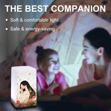 Lade das Bild in den Galerie-Viewer, Fotolampe Kleine Schreibtischlampe Personalisierte 3D Nachttischlampe mit Foto Text selbst gestalten und bedrucken