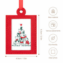 Lade das Bild in den Galerie-Viewer, Fotorahmen zum Aufhängen für Weihnachten Packung mit Fotos Muster Text Logo selbst gestalten und bedrucken