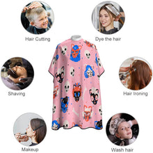 Lade das Bild in den Galerie-Viewer, Friseurschürze Friseurumhang für Kinder mit Fotos Muster Text Name selbst gestalten und bedrucken