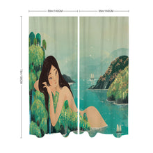 Lade das Bild in den Galerie-Viewer, Chiffon Gaze Vorhang Spleiß 140x198cm 140x213cm selbst gestalten und bedrucken