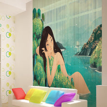 Lade das Bild in den Galerie-Viewer, Chiffon Gaze Vorhang Spleiß 140x198cm 140x213cm selbst gestalten und bedrucken