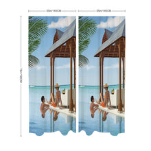 Lade das Bild in den Galerie-Viewer, Gazevorhang (Zwei Teile sind gleich) 140x198cm selbst gestalten und bedrucken