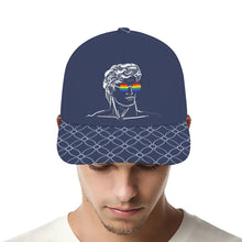 Lade das Bild in den Galerie-Viewer, Gebogene Gummi Snapback Cap Baseballkappe aus Polyester mit Voll-Druck selbst gestalten und bedrucken