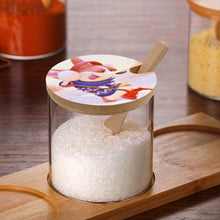 Lade das Bild in den Galerie-Viewer, Gewürzdosen Gewürzgläser aus Glas und Holz mit Foto Text selbst gestalten und bedrucken