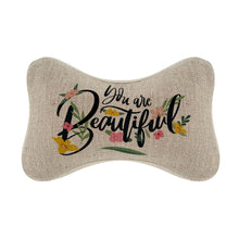 Lade das Bild in den Galerie-Viewer, Knochenkissen (ein Paar) Grau-Stil selbst gestalten und bedrucken