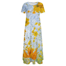 Lade das Bild in den Galerie-Viewer, Multi-Image-Druck Damen / Frauen Große Größen Kurzarm Shirtkleid B523 mit Fotos Muster Text Logo selbst gestalten und bedrucken