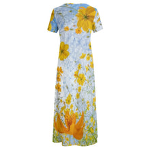 Lade das Bild in den Galerie-Viewer, Multi-Image-Druck Damen / Frauen Große Größen Kurzarm Shirtkleid B523 mit Fotos Muster Text Logo selbst gestalten und bedrucken