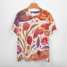 Lade das Bild in den Galerie-Viewer, Große Größen Einzelbilddruck Damen / Frauen T-Shirt TSHIRT Kurzarm A562 mit Fotos Muster Text Logo selbst gestalten und bedrucken