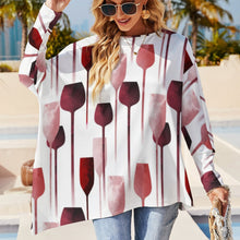 Lade das Bild in den Galerie-Viewer, Große Größen Einzelbilddruck Damen / Frauen Unregelmäßiges Langarmshirt Pullover T-Shirt TSHIRT mit Fotos Muster Text Logo selbst gestalten und bedrucken