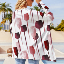 Lade das Bild in den Galerie-Viewer, Große Größen Einzelbilddruck Damen / Frauen Unregelmäßiges Langarmshirt Pullover T-Shirt TSHIRT mit Fotos Muster Text Logo selbst gestalten und bedrucken