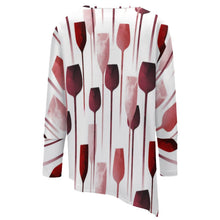 Lade das Bild in den Galerie-Viewer, Große Größen Einzelbilddruck Damen / Frauen Unregelmäßiges Langarmshirt Pullover T-Shirt TSHIRT mit Fotos Muster Text Logo selbst gestalten und bedrucken