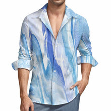 Lade das Bild in den Galerie-Viewer, Große Größen Einzelbilddruck Herren / Männer Hemd Langarmhemd LS mit Fotos Muster Text Logo selbst gestalten und bedrucken
