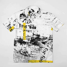 Lade das Bild in den Galerie-Viewer, Große Größen Einzelbilddruck Voll Druck Herren / Männer Kurzarm Hemd T-Shirt TSHIRT NS mit Fotos Muster Text Logo selbst gestalten und bedrucken