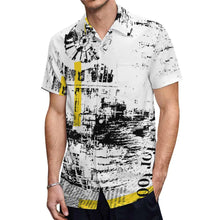 Lade das Bild in den Galerie-Viewer, Große Größen Einzelbilddruck Voll Druck Herren / Männer Kurzarm Hemd T-Shirt TSHIRT NS mit Fotos Muster Text Logo selbst gestalten und bedrucken