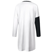 Lade das Bild in den Galerie-Viewer, Große Größen Multi-Image-Druck Damen / Frauen Langarm T-shirt TSHIRT Oversize mit zwei großen Seitetaschen A072 mit Fotos Muster Text Logo selbst gestalten und bedrucken