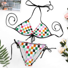 Lade das Bild in den Galerie-Viewer, Große Größen Multi-Image-Druck Damen / Frauen Triangle Push-Up Bikinis Set Bademode BK2059 mit Fotos Muster Text Logo selbst gestalten und bedrucken