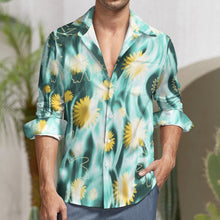 Lade das Bild in den Galerie-Viewer, Große Größen Multi-Image-Druck Voll Druck Herren / Männer Hemd Langarmhemd LS mit Fotos Muster Text Logo selbst gestalten und bedrucken