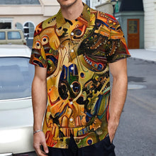 Lade das Bild in den Galerie-Viewer, Große Größen Multi-Image-Druck Voll Druck Herren / Männer Kurzarmhemd T-Shirt TSHIRT NS mit Fotos Muster Text Logo selbst gestalten und bedrucken