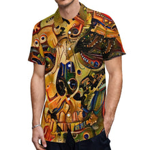 Lade das Bild in den Galerie-Viewer, Große Größen Multi-Image-Druck Voll Druck Herren / Männer Kurzarmhemd T-Shirt TSHIRT NS mit Fotos Muster Text Logo selbst gestalten und bedrucken