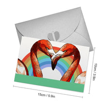 Lade das Bild in den Galerie-Viewer, Grußkarte Fotokarte Postkarte in horizontalen Version mit Fotos Muster Text Logo selbst gestalten und bedrucken