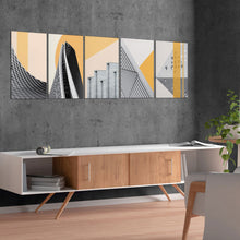 Lade das Bild in den Galerie-Viewer, Hängendes Bild - Fünf gemeinsame Multi-Bild-Design (Vertikal 2: 1) Leinwandbild selbst gestalten und bedrucken