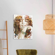 Lade das Bild in den Galerie-Viewer, Hängendes Bild aus Baumwolle und Leinen mit Bilderrahmen mit Foto selbst gestalten und bedrucken