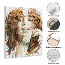 Lade das Bild in den Galerie-Viewer, Hängendes Bild aus Baumwolle und Leinen mit Bilderrahmen mit Foto selbst gestalten und bedrucken