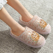 Lade das Bild in den Galerie-Viewer, One-Size Damen / Frauen zu Hause Hausschuhe Pantoffeln aus Baumwolle mit Foto selbst gestalten und bedrucken