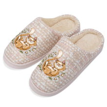 Lade das Bild in den Galerie-Viewer, One-Size Damen / Frauen zu Hause Hausschuhe Pantoffeln aus Baumwolle mit Foto selbst gestalten und bedrucken