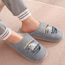 Lade das Bild in den Galerie-Viewer, Hausschuhe Pantoffeln aus Baumwolle für Herren zu Hause mit Foto selbst gestalten und bedrucken